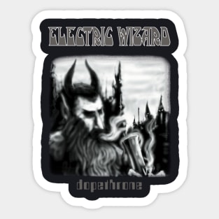 Dopethrone Electrics Wizard Old Schools Sticker